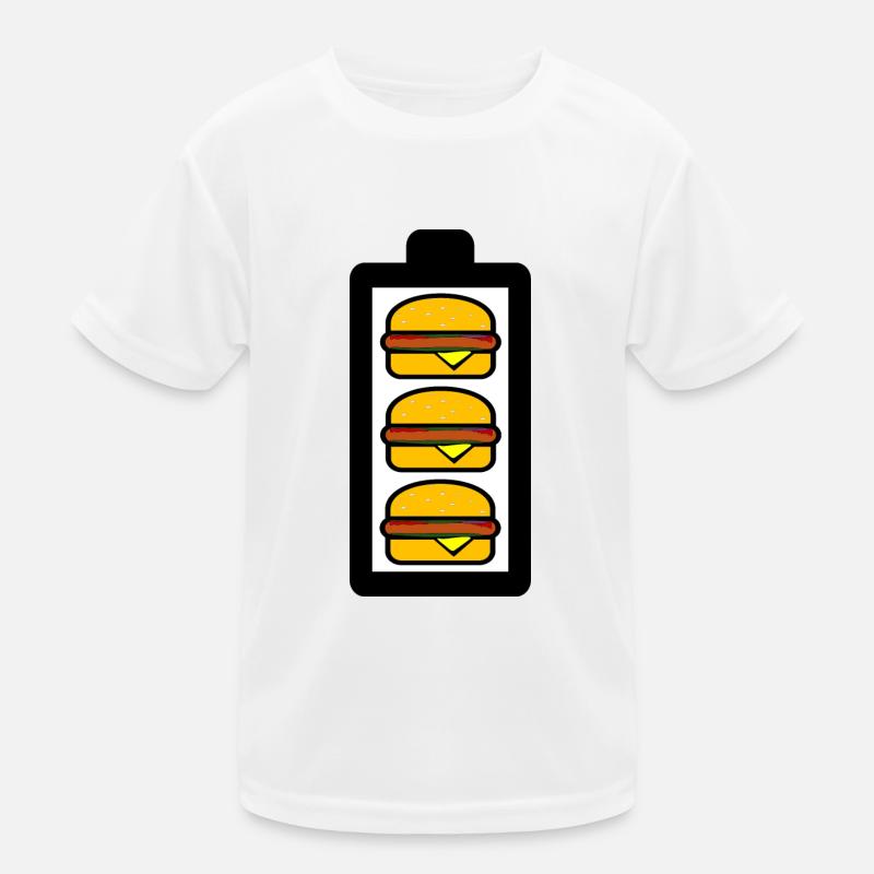 Burger Battery Kids Functional T-Shirt