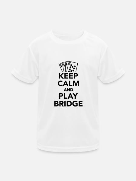 Bridge - Kinder Funktions-T-Shirt - Weiß - Vorne