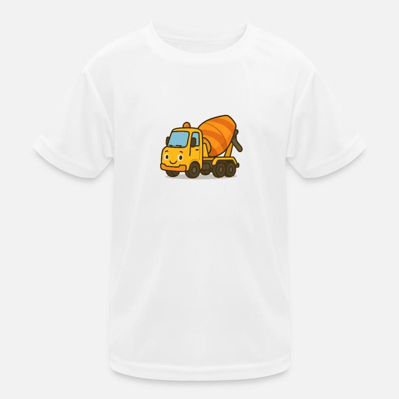 Concrete mixer Kids Functional T-Shirt
