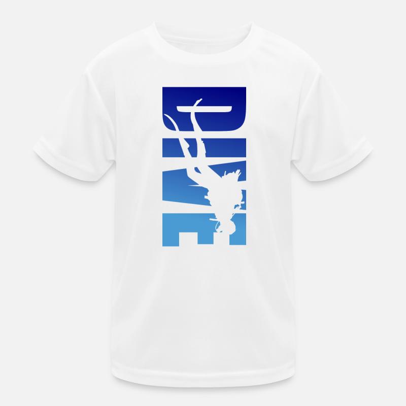 dive diver tauchen taucher Kinder Funktions-T-Shirt