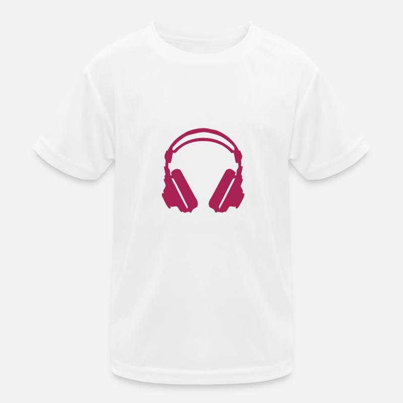 Equalizer Audio-Musik-Kopfhörer DJ zik19 Kinder Funktions-T-Shirt