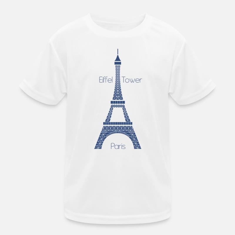 Eiffel Tower Kinder Funktions-T-Shirt