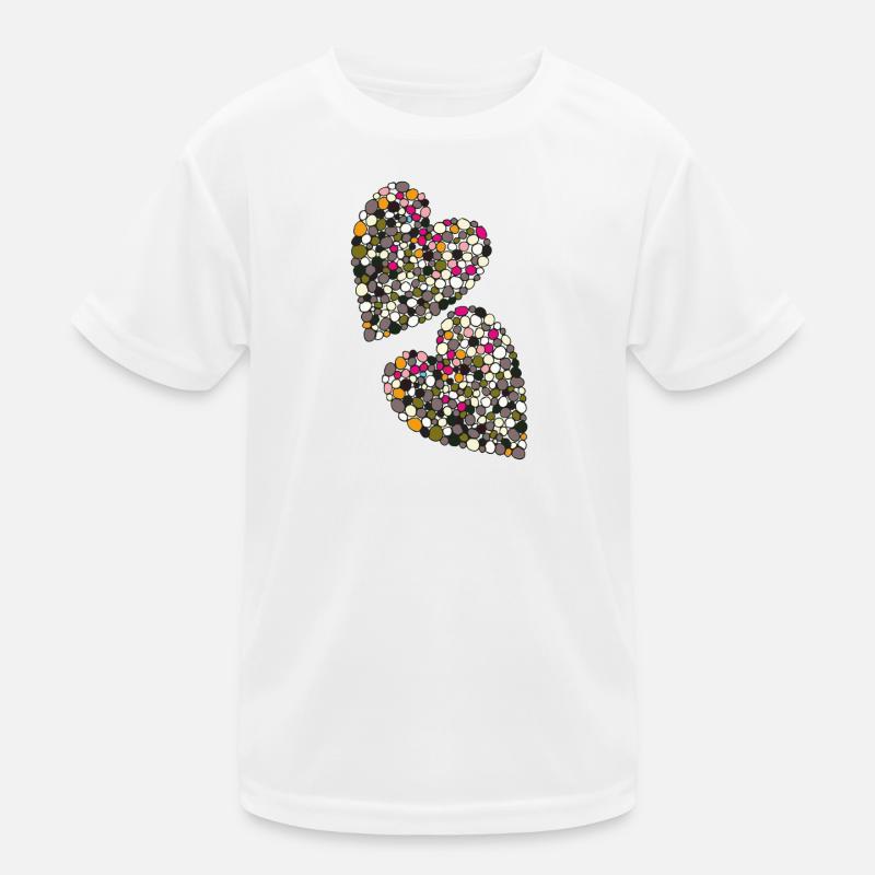 Hjerter bolde Funktionsshirt til børn
