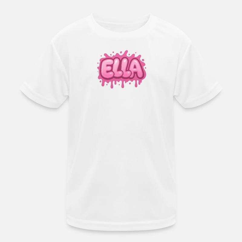 Graffiti  ELLA Prénom cadeau idéal imprimable T-shirt sport Enfant