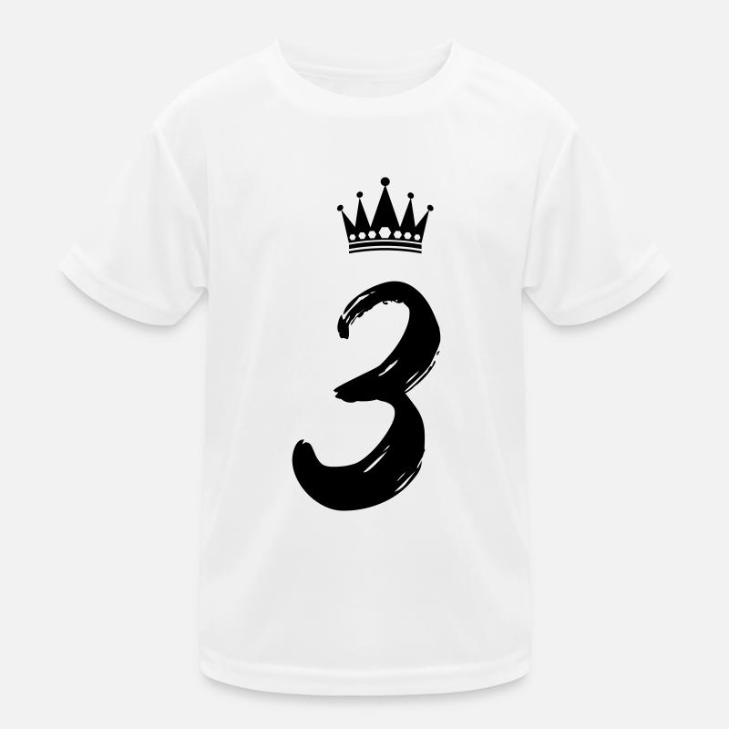 3 Krone Kinder Funktions-T-Shirt