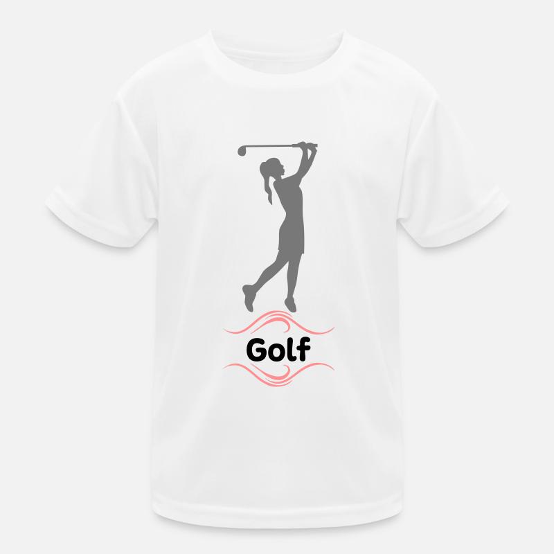 golf - Kids Functional T-Shirt - white