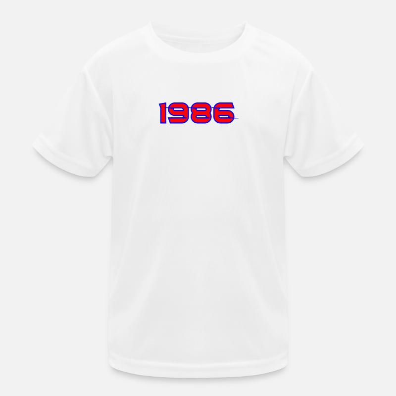 1985 Neon Retro Graffiti Kids Functional T-Shirt