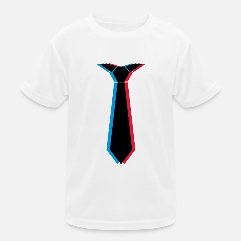 3d_krawatte_3c Kinder Funktions-T-Shirt