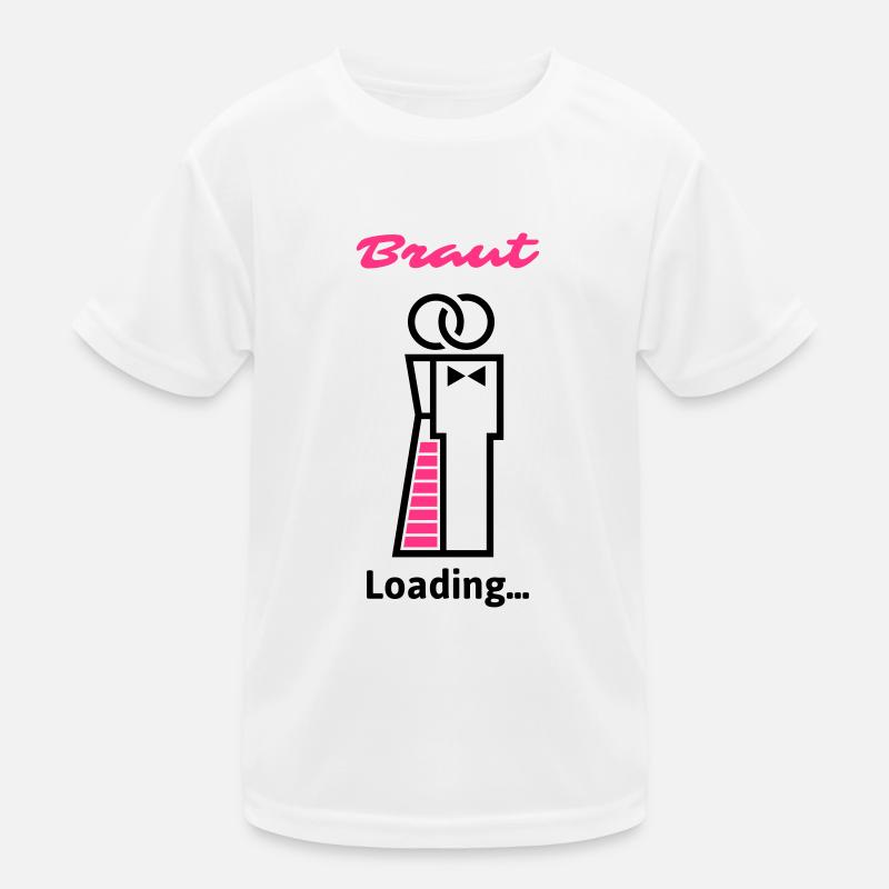 Bride Loading ... - Kids Functional T-Shirt - white
