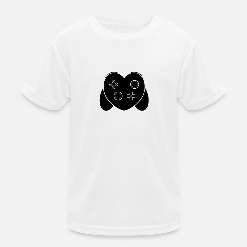 Liebe des Spiels - Schwarz Kinder Funktions-T-Shirt
