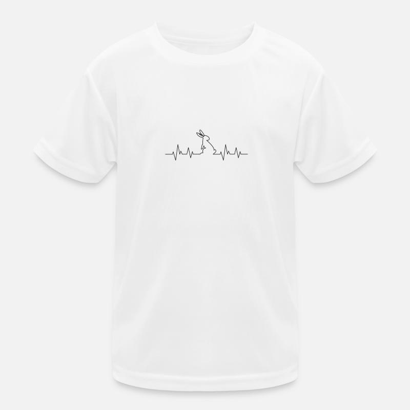 Hasen Herzschlag Kinder Funktions-T-Shirt