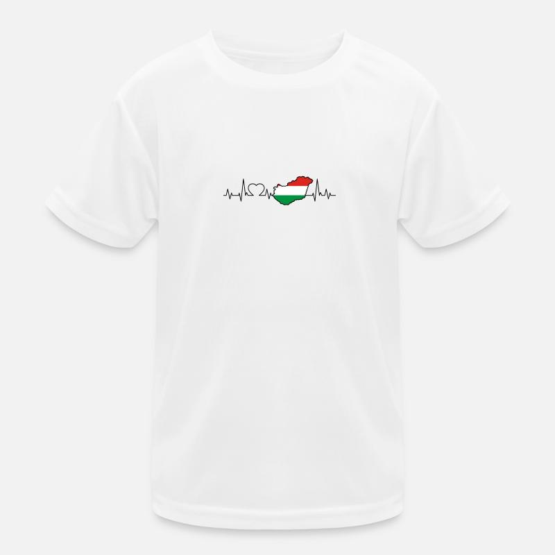 Hongrie Rythme cardiaque T-shirt sport Enfant