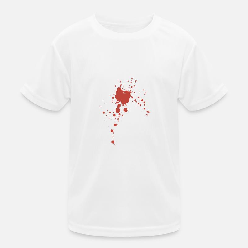 schizzi di sangue Maglietta sportiva per bambini