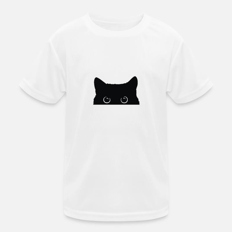 Kätzchen - Kinder Funktions-T-Shirt - Weiß