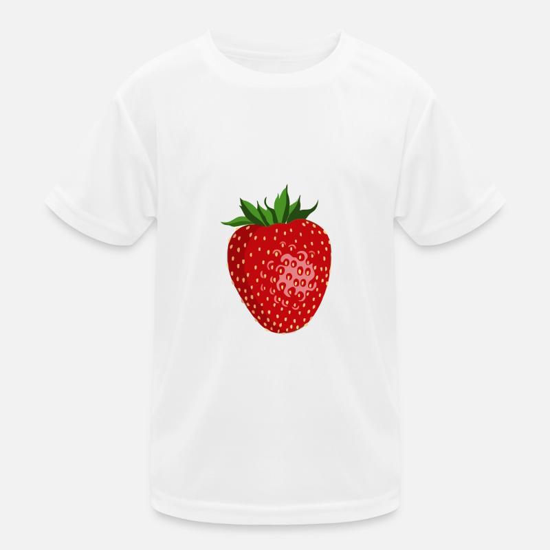 Erdbeere Kinder Funktions-T-Shirt