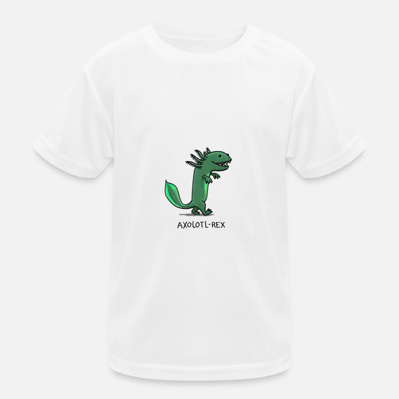 Axolotl Rex Kinder Funktions-T-Shirt