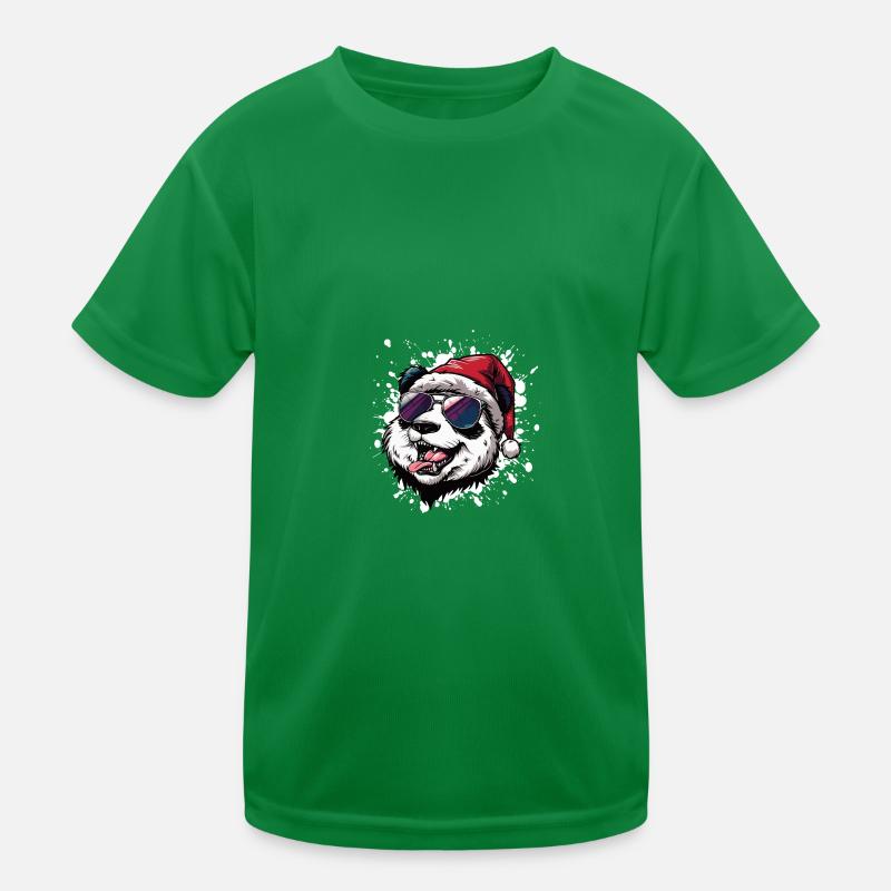 Panda Noël Drôle T-shirt sport Enfant