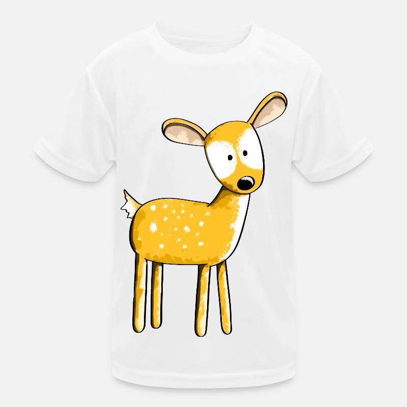 Faon mignon - cerf - cerf - renne - cerf - bande dessinée T-shirt sport Enfant