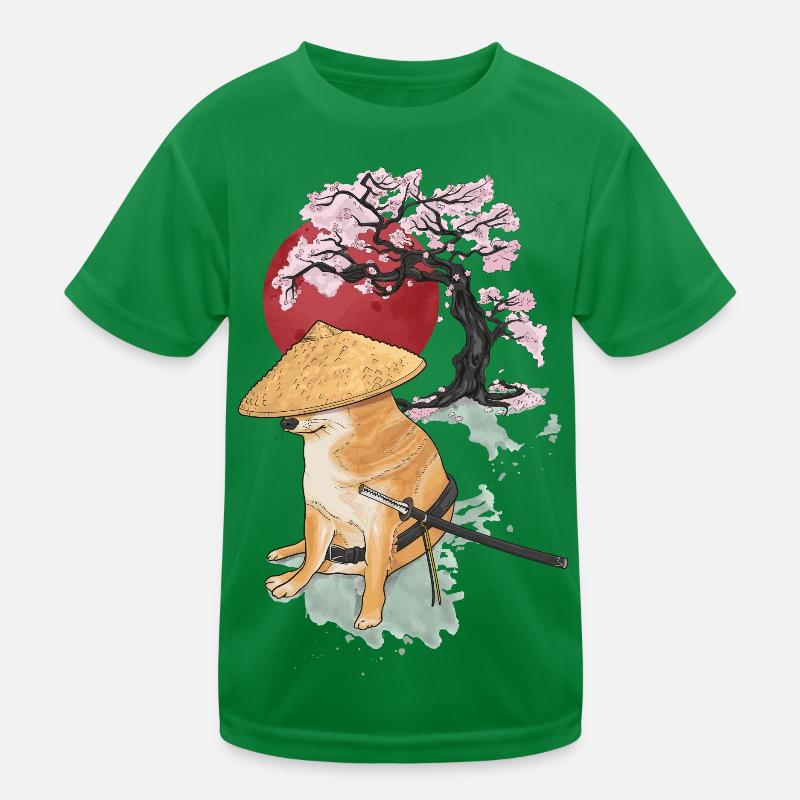 samurais cheems Kinder Funktions-T-Shirt
