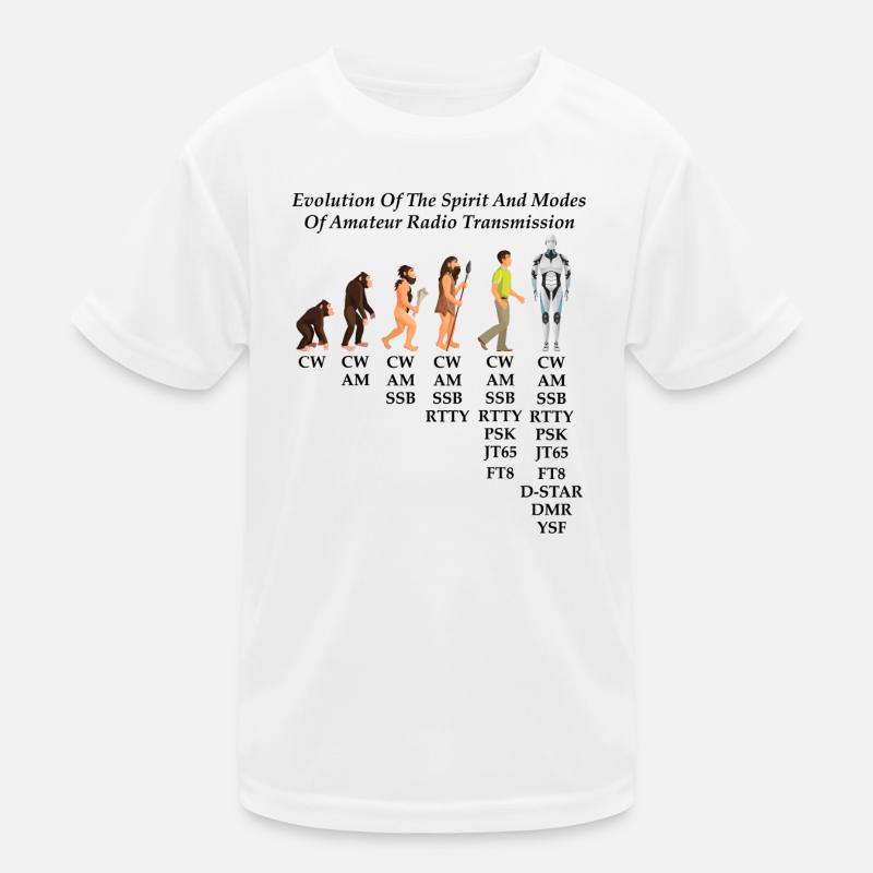 Evolution des Geistes und der Modi des Amateurfunks Kinder Funktions-T-Shirt