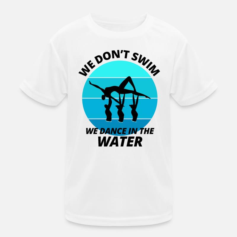 Synchro Swim Swimmer Synchronized Swimming Funny Kids Functional T-Shirt