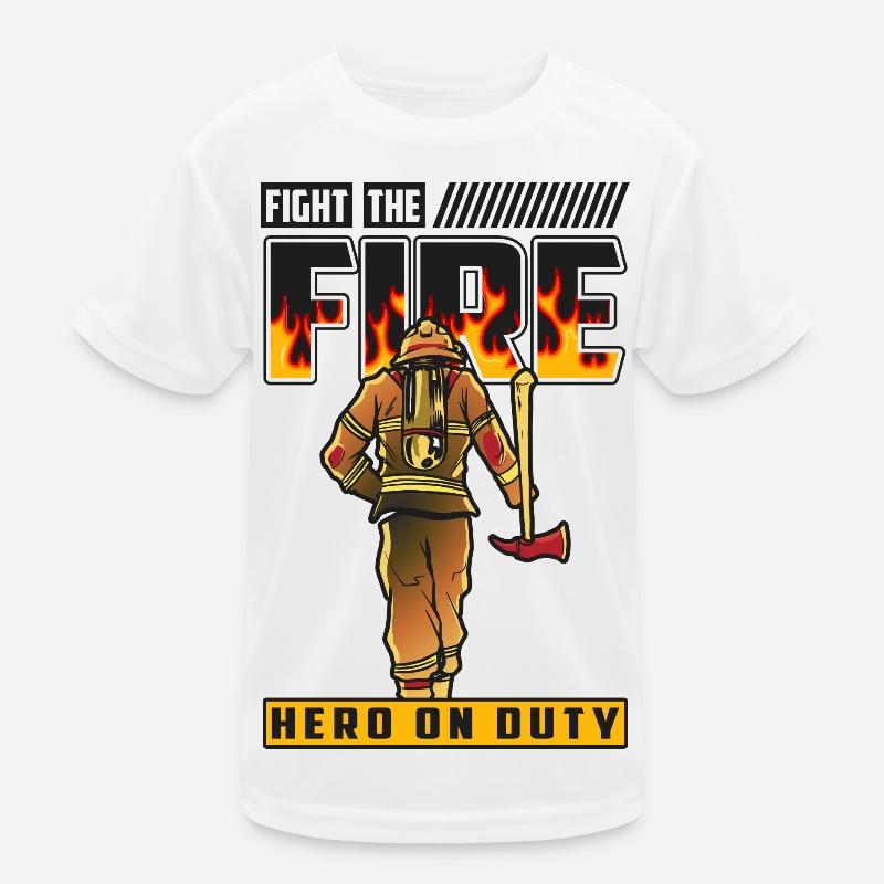 Feuerwehrmann Kinder Funktions-T-Shirt
