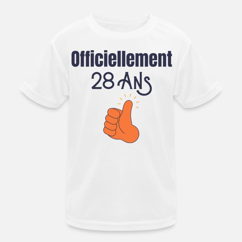 Officiellement 28 Ans' T-shirt sport Enfant