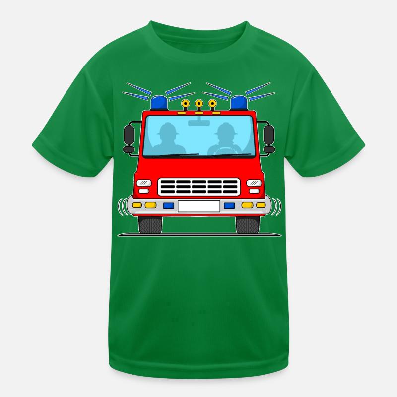 Camion de pompiers sans lettrage T-shirt sport Enfant