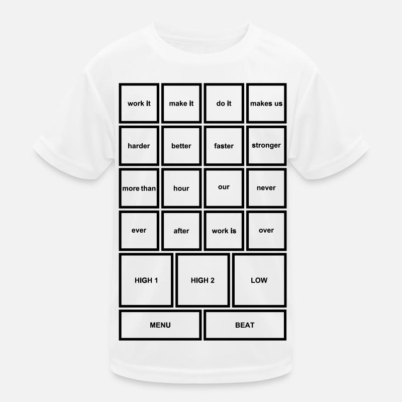 Travaillez-le – Motivation, pouvoir et progrès T-shirt sport Enfant