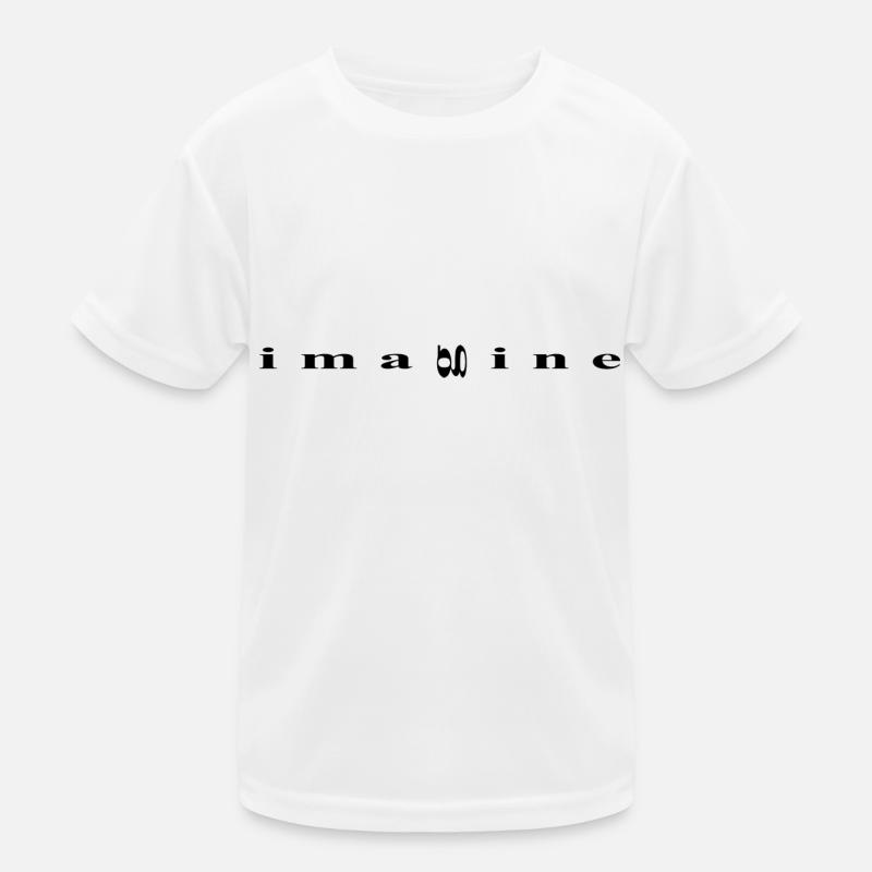 Imagine, minimalist design Kids Functional T-Shirt
