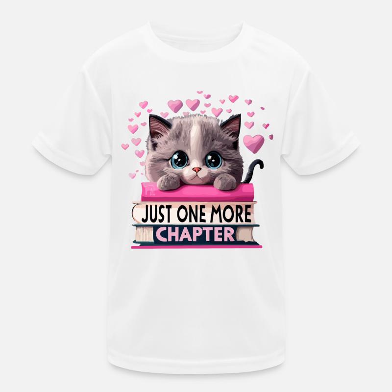 Encore un chapitre, Bookworm Cat T-shirt sport Enfant