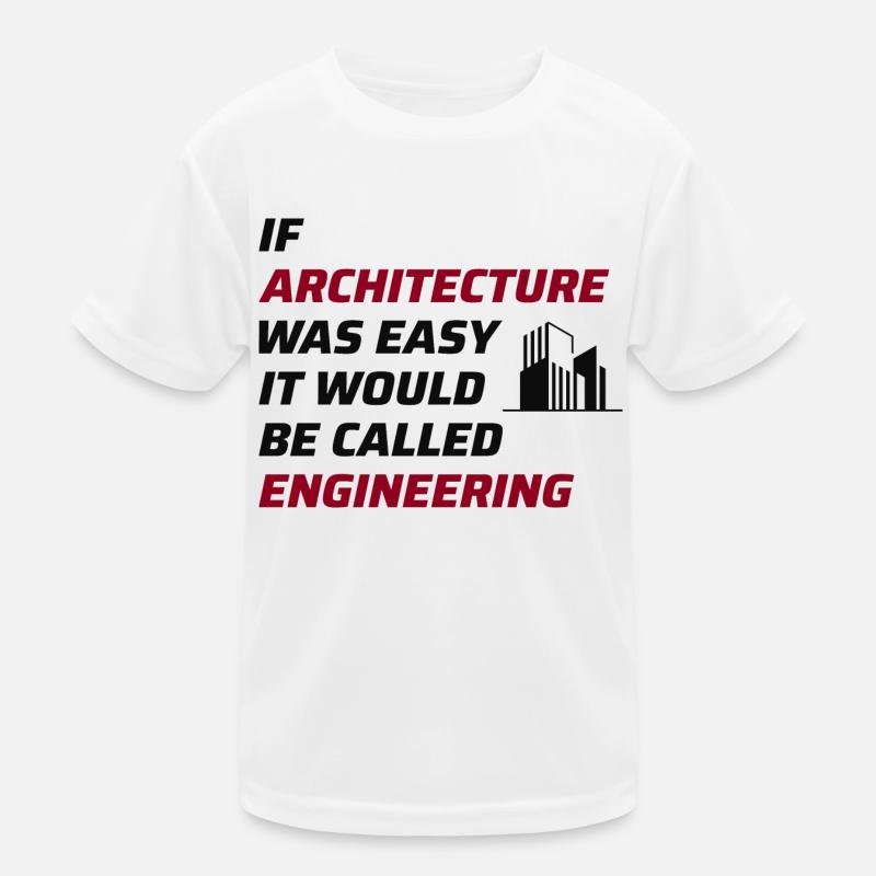 Architecte Architecture Étudiant Architecture Drôle T-shirt sport Enfant