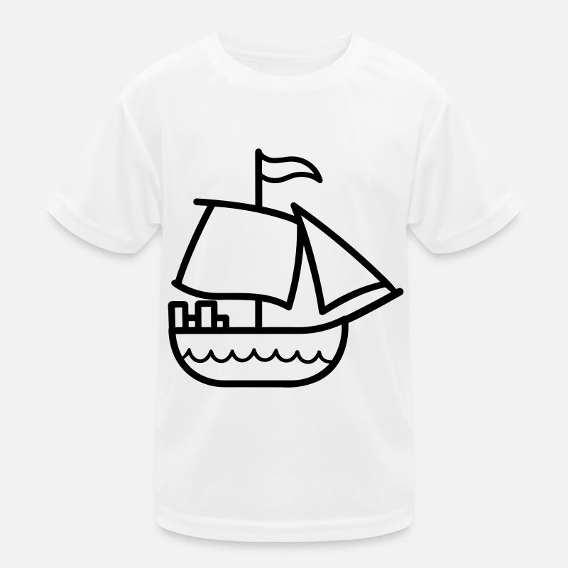 Pirate ship Kids Functional T-Shirt