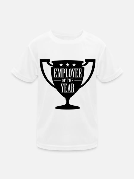 Employee of the Year! - Kids Functional T-Shirt - white - Front