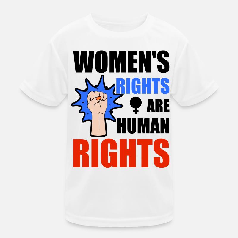 Women's rights are human rights Kids Functional T-Shirt