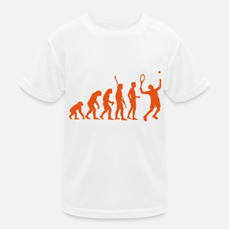 evolution_tennis_b_1c Kinder Funktions-T-Shirt