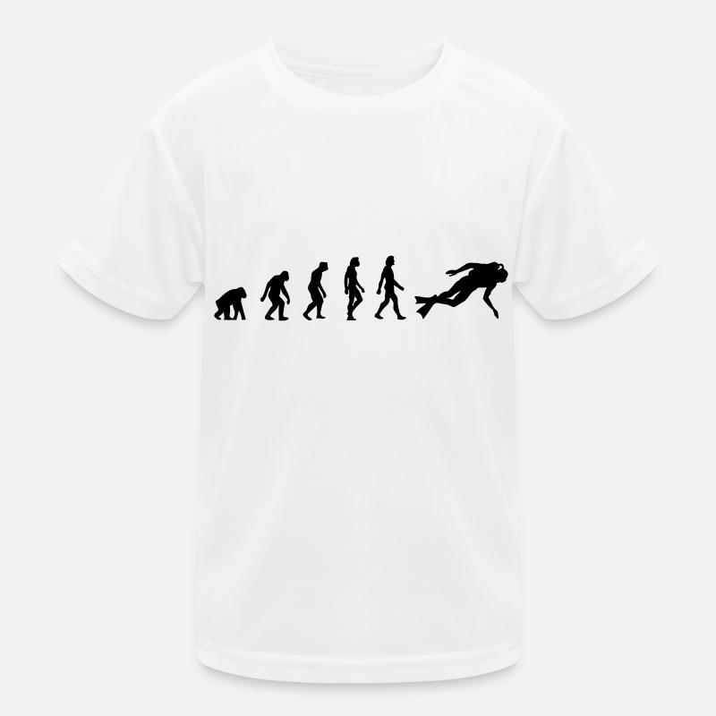 The Evolution of Scuba Diving Kids Functional T-Shirt