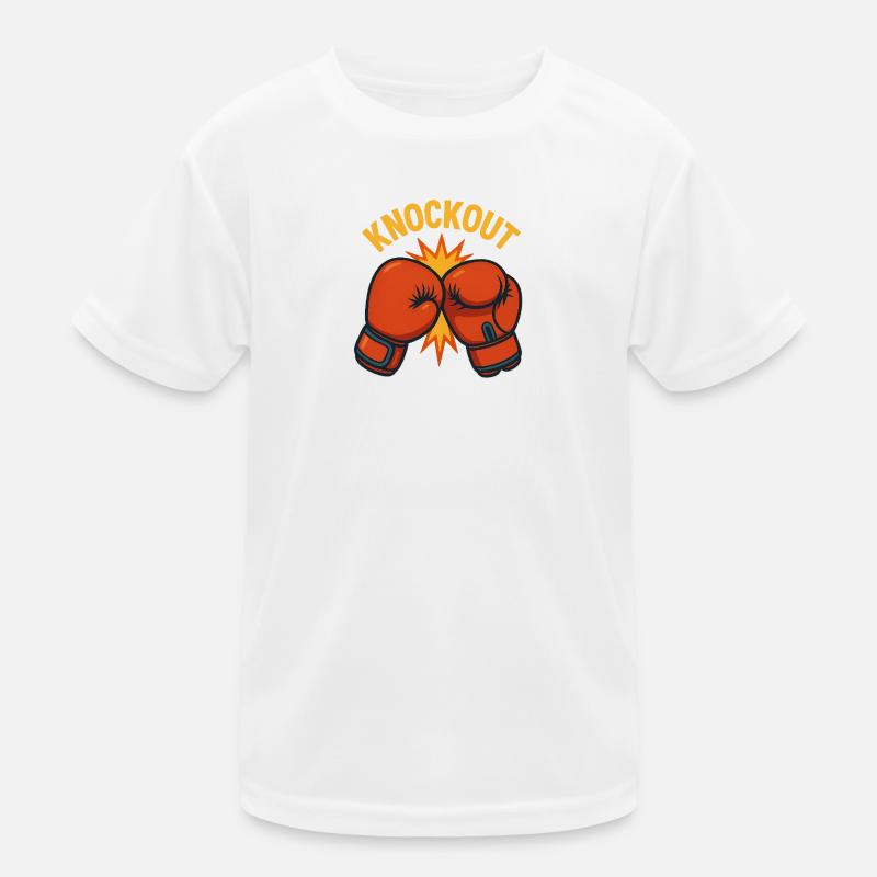 Knockout – Boxhandschuh Comic Kinder Funktions-T-Shirt