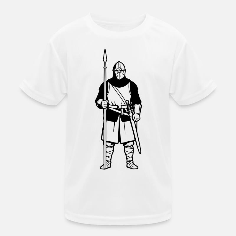 Knight with lance Kids Functional T-Shirt