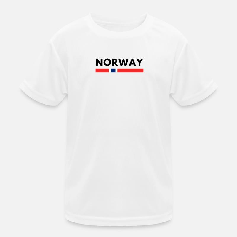 Norwegen Kinder Funktions-T-Shirt
