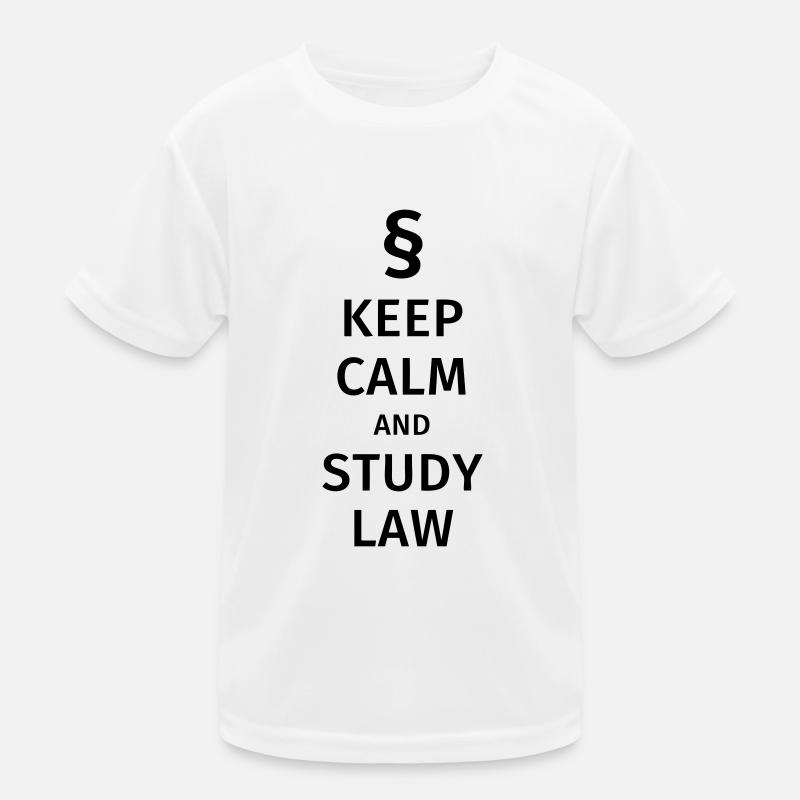 keep calm and study law Kinder Funktions-T-Shirt