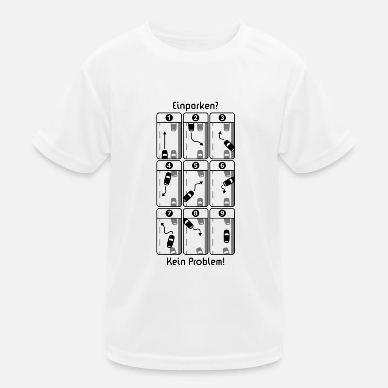 Parking? No problem! (PNG) Kids Functional T-Shirt
