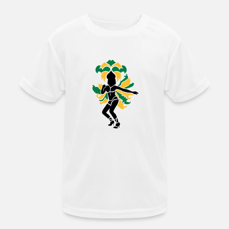 Samba - Kinder Funktions-T-Shirt - Weiß