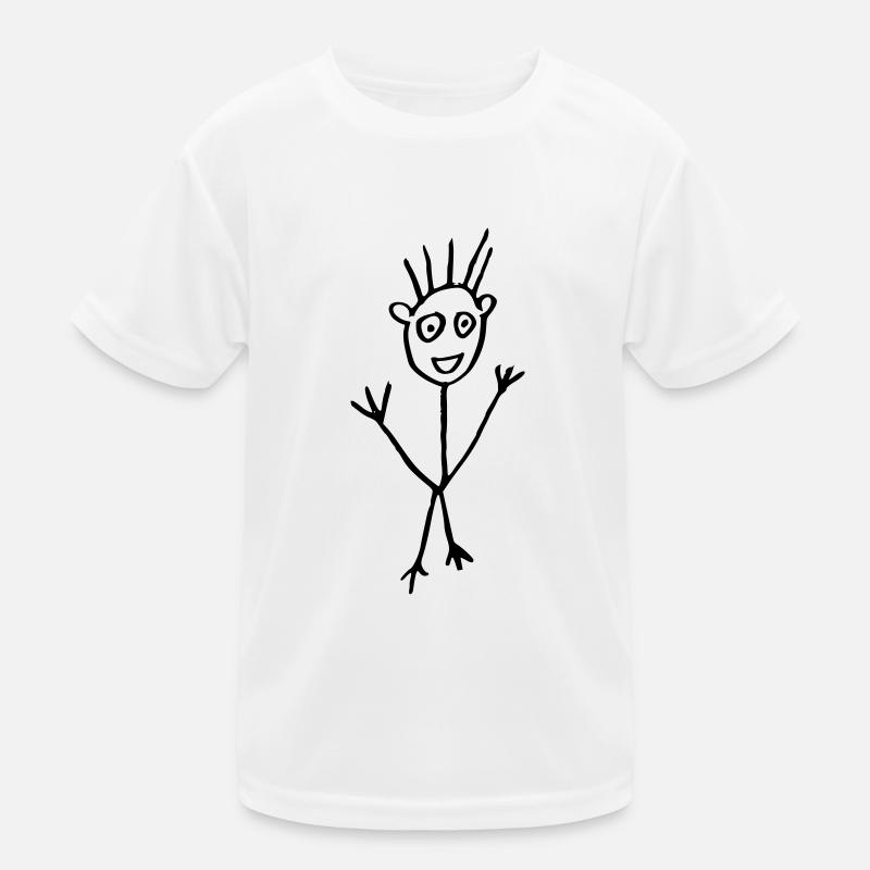 bâton dessin masculin T-shirt sport Enfant