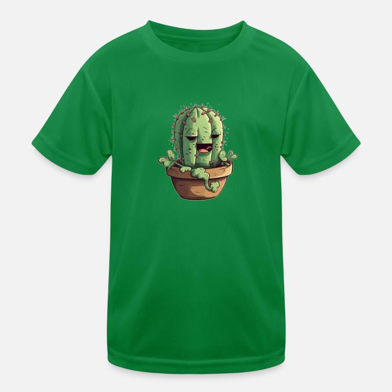 Kaktus Pflanze Geschenkidee Kinder Funktions-T-Shirt