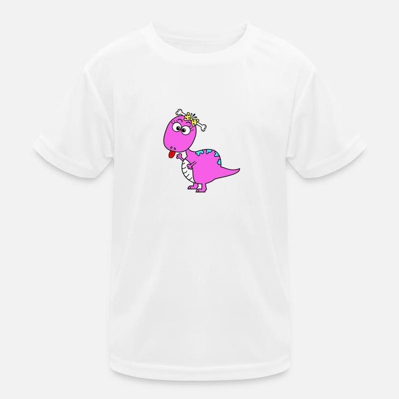 Dino Mädchen Kinder Funktions-T-Shirt