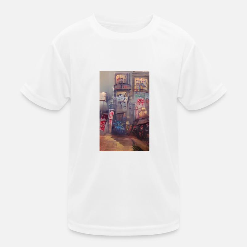 Graffiti Kinder Funktions-T-Shirt