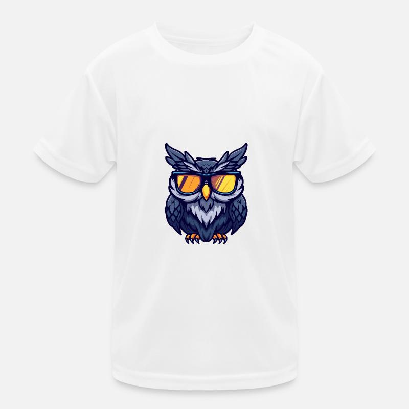 Eule Cool Comic Kinder Funktions-T-Shirt