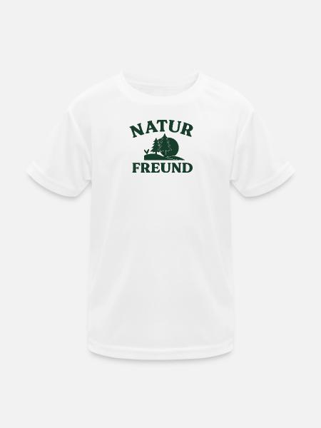 Nature lover - Kids Functional T-Shirt - white - Front