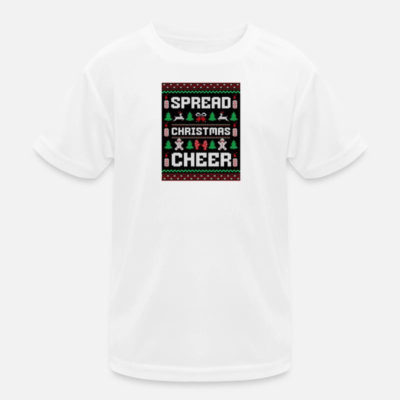 Spread Christmas Cheer Kids Functional T-Shirt